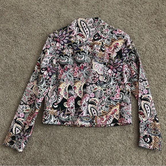 Charter Club Multicolored Paisley Jacket Womens S - Picture 11 of 11